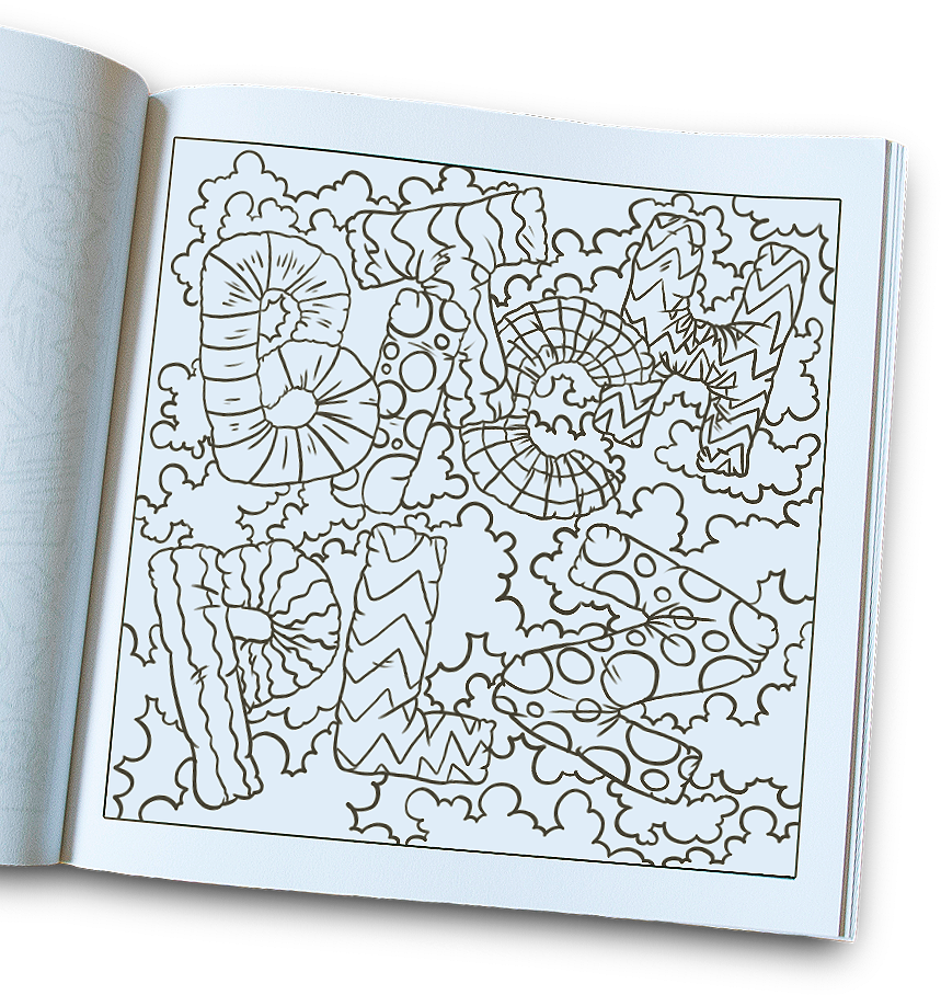 Page from Day Trip Coloring Books