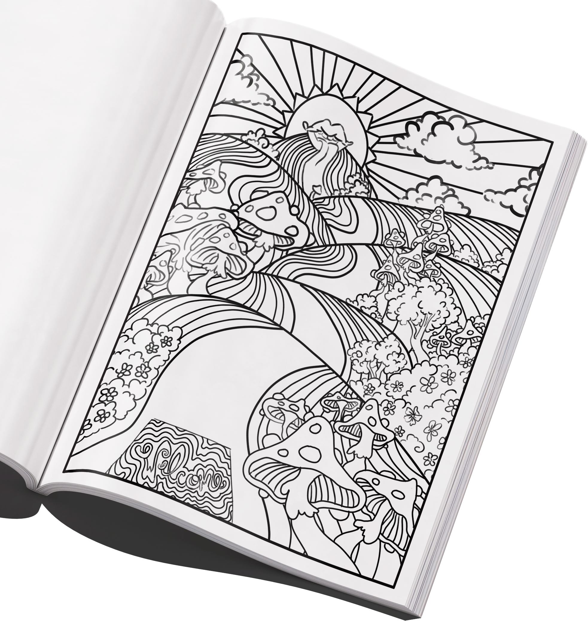 Page from Day Trip Coloring Books