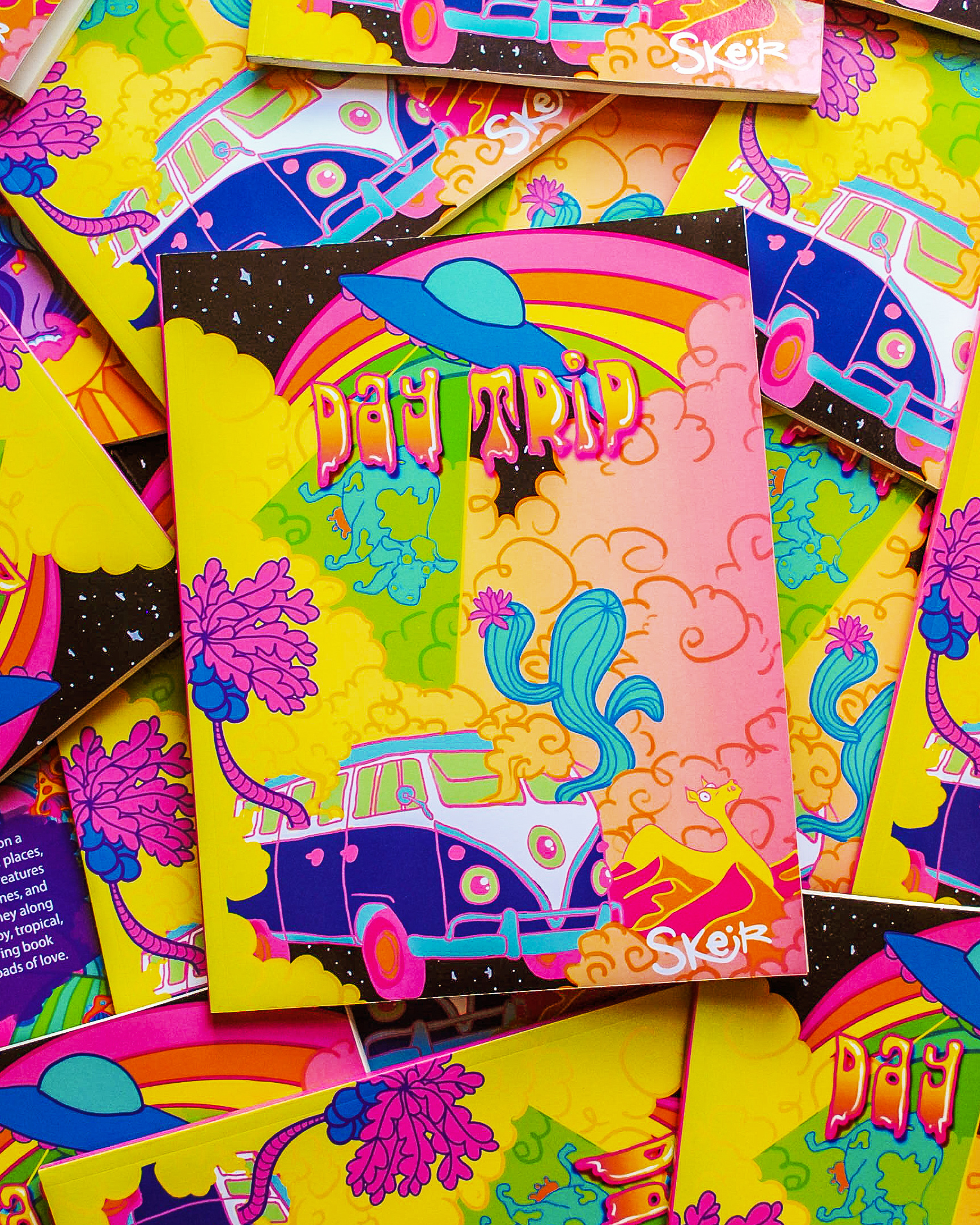 Pile of Day Trip Coloring Books