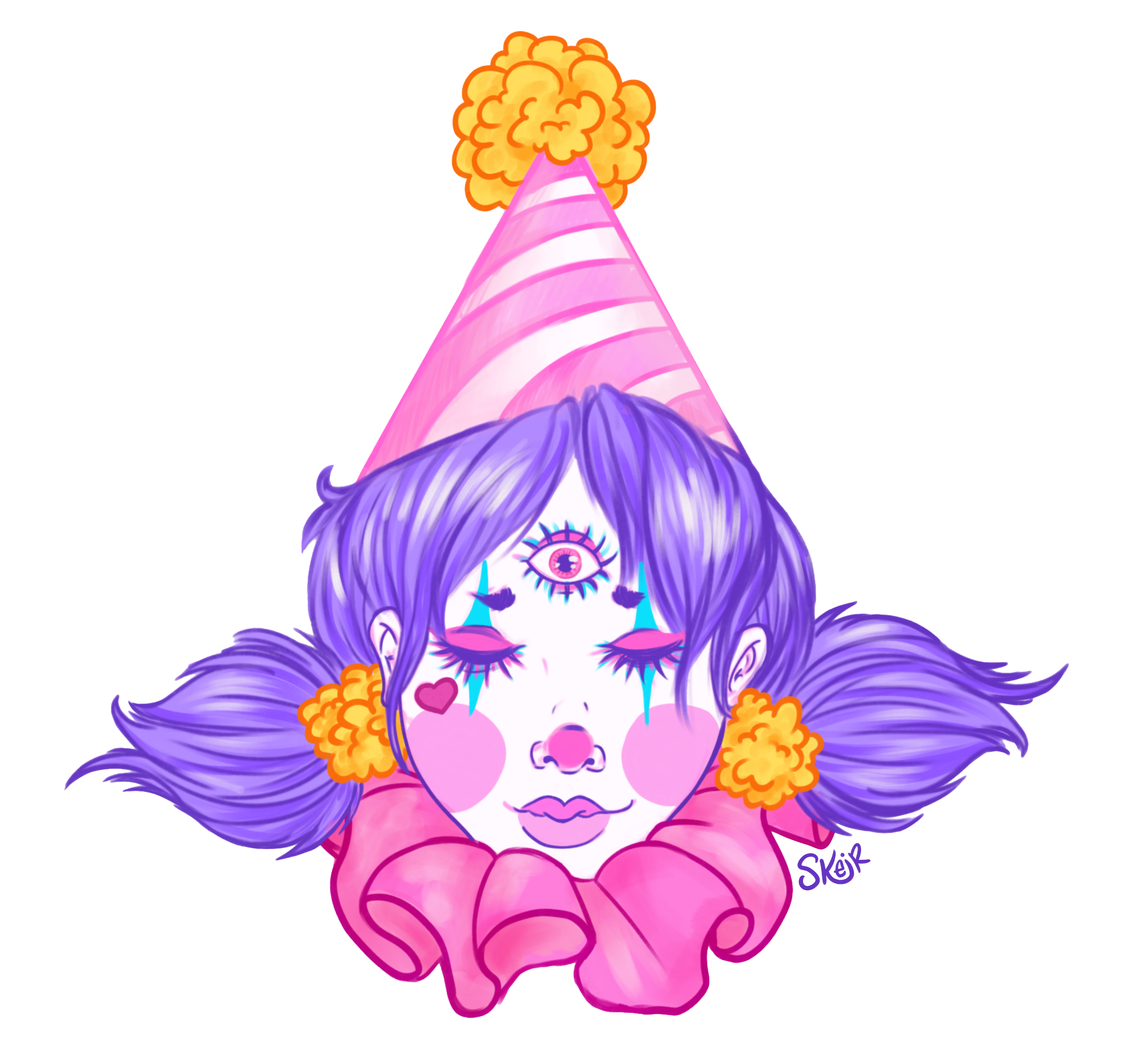 All Seeing Clown Girl