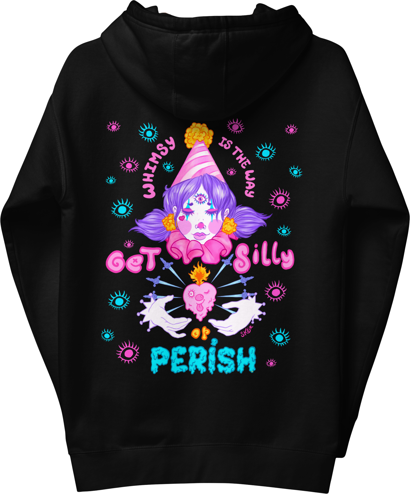 All Seeing Clown Girl hoodie