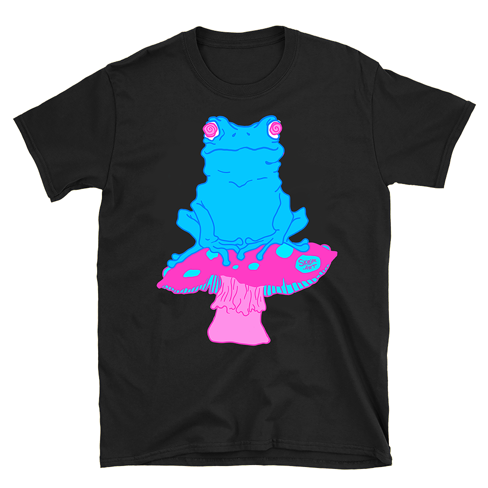 Hypno Frog Black Shirt