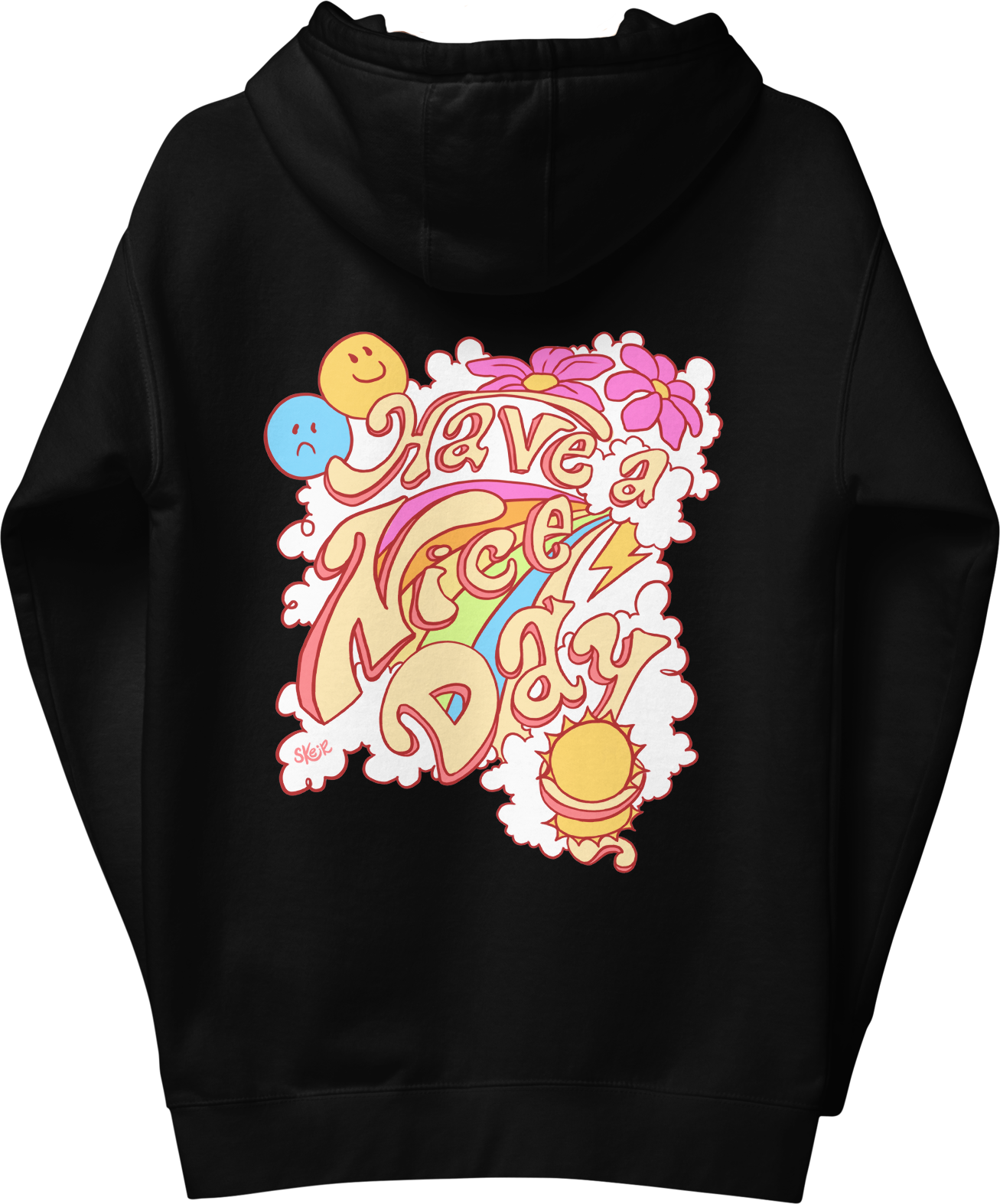 Have a Nice Day Black Hoodie