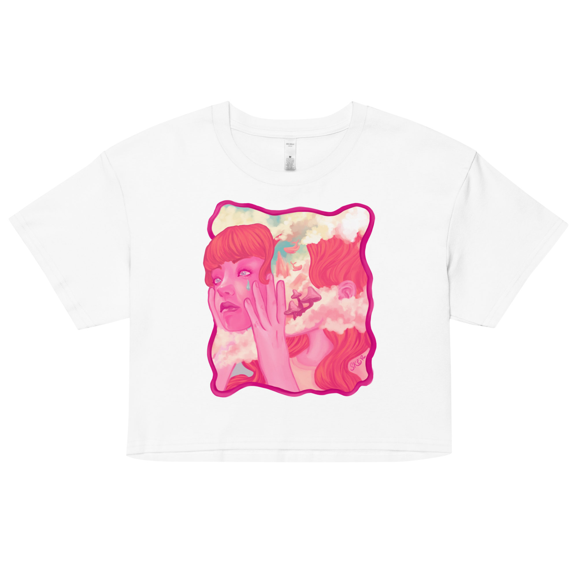 HeadSpace white crop top