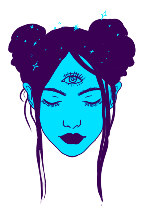Illustration of the intuition card from The Witch's Oracle